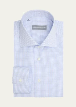 Bergdorf GoodmanMen's Check Button-Front Dress Shirt