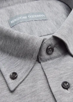 Bergdorf GoodmanMen's Cotton Pique Button-Collar Sport Shirt