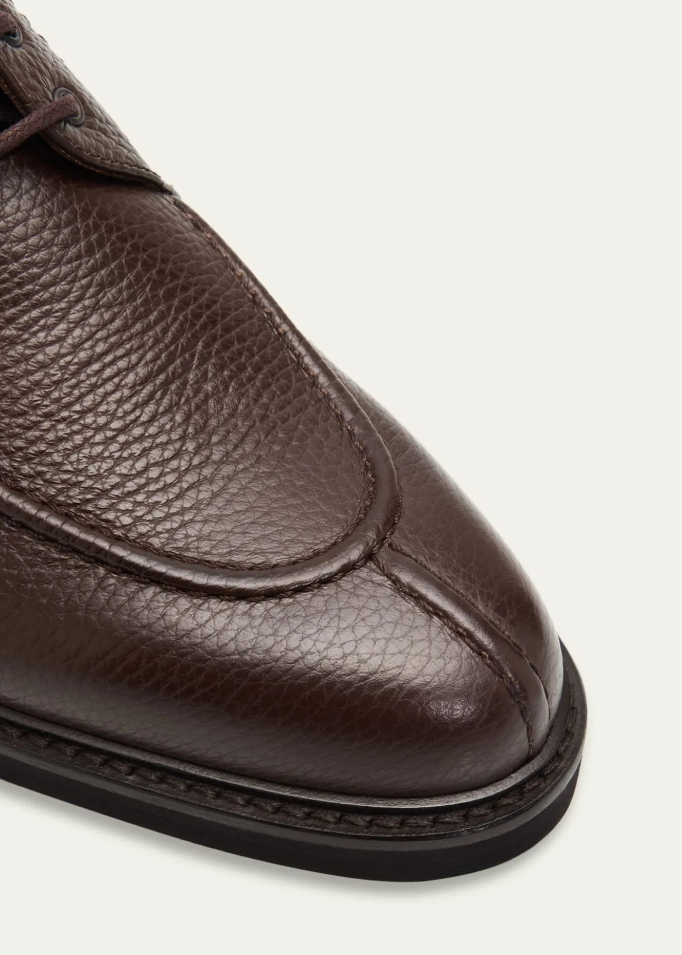 Bergdorf GoodmanMen's Grained Leather Napa-Collar Ankle Boots