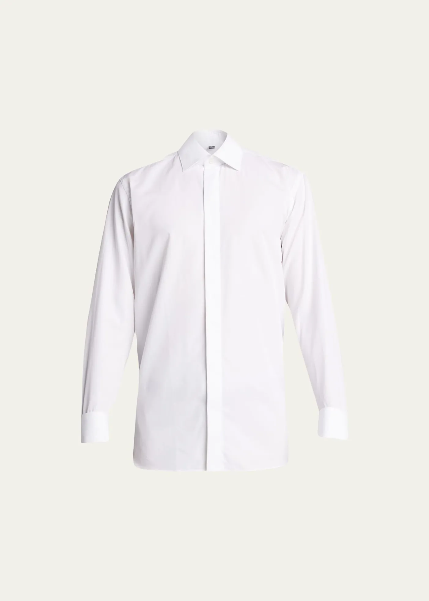 Bergdorf GoodmanMen's Formal Twill Fly-Front Dress Shirt