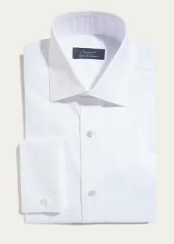 Bergdorf GoodmanMen's Stud-Front Micro Box Weave Dress Shirt