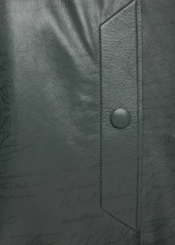 BerlutiMen's B-Way Scritto Leather Hooded Jacket