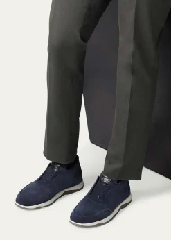 BerlutiMen's Echappee Suede Slip-On Loafer Boots