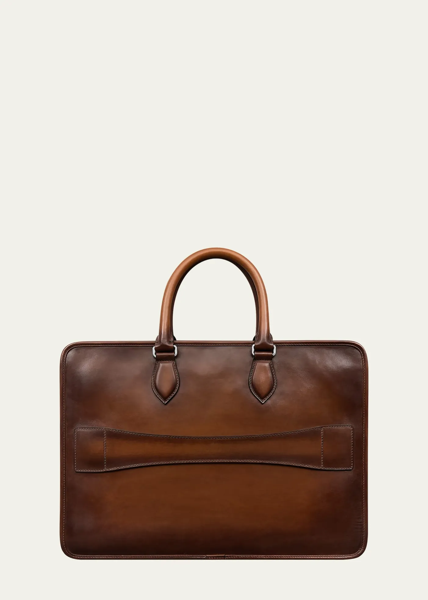 BerlutiMen's Un Jour Scritto Leather Briefcase