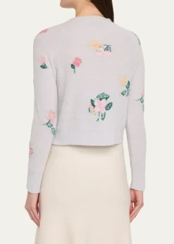 BERNADETTEClemente Floral Crewneck Cardigan