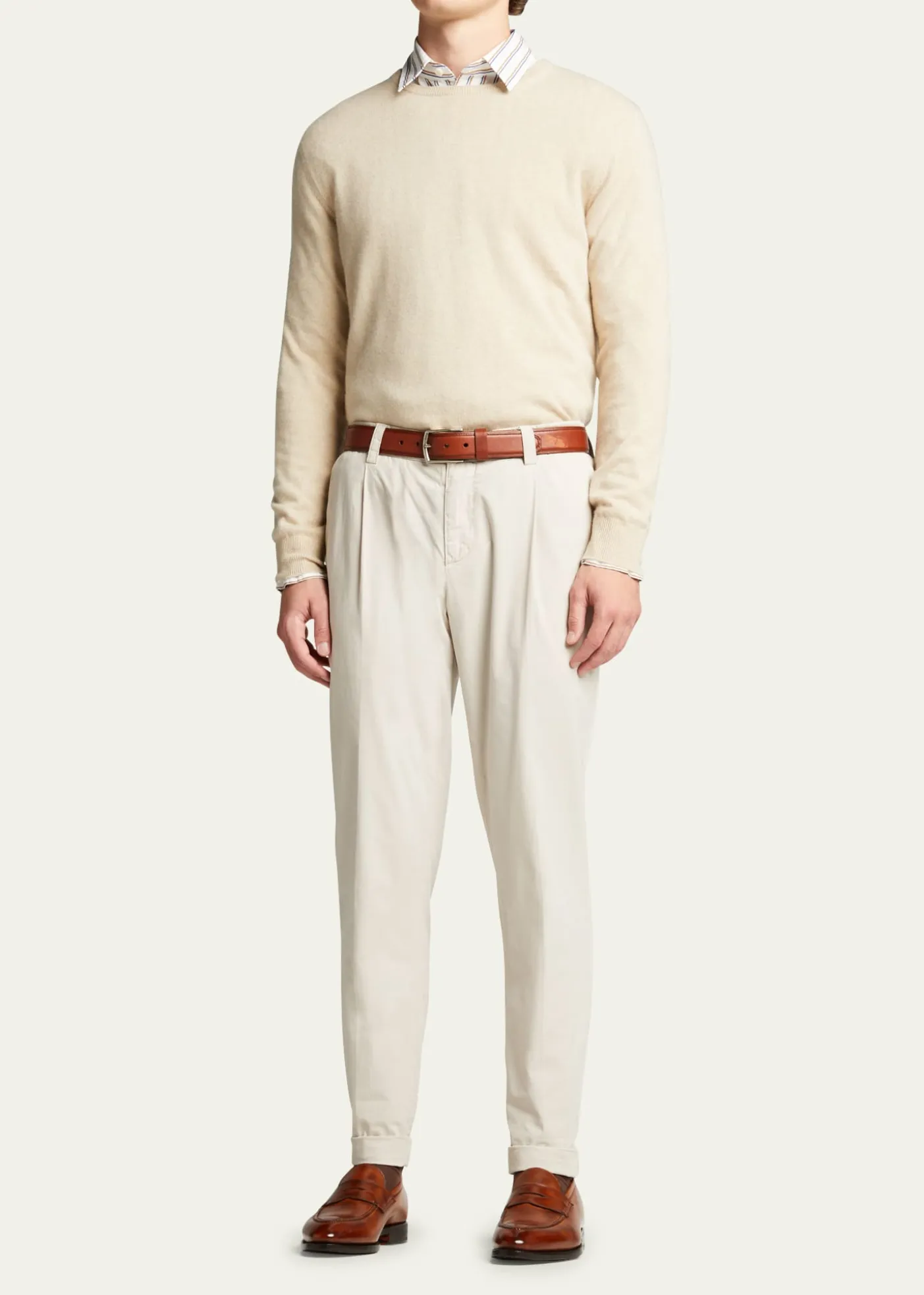 BontoniMen's Principe Leather Penny Loafers
