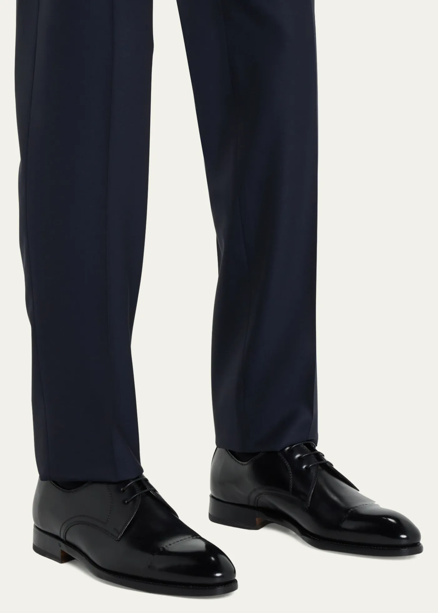 BontoniMen's Umberto Cap Toe Leather Derby Shoes