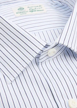 BorrelliMen's Cotton Multi-Stripe Point Collar Dress Shirt