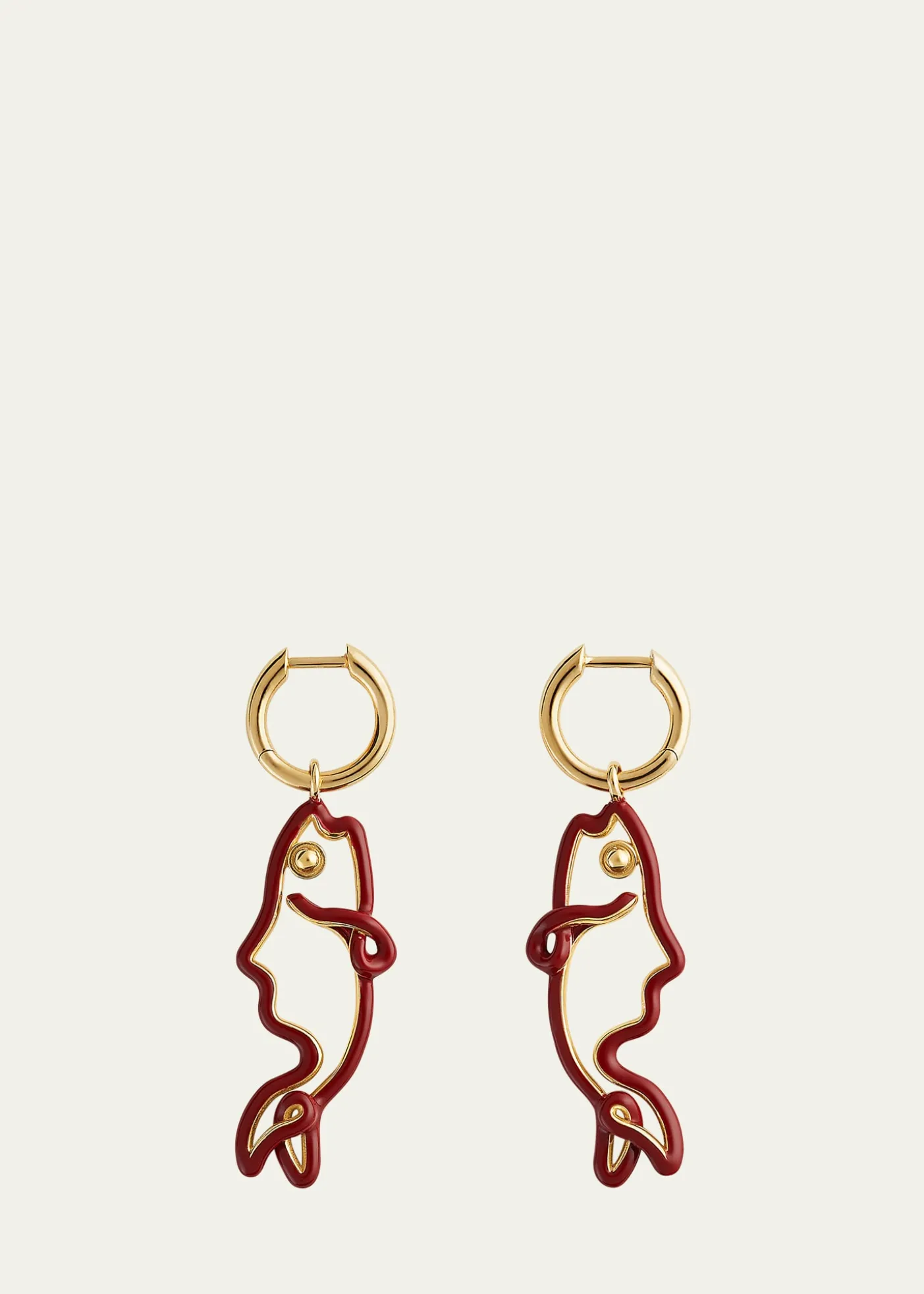Bottega VenetaEnamel Fish Earrings