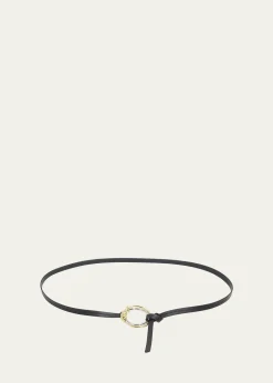 Bottega VenetaKnot Ring Leather Belt