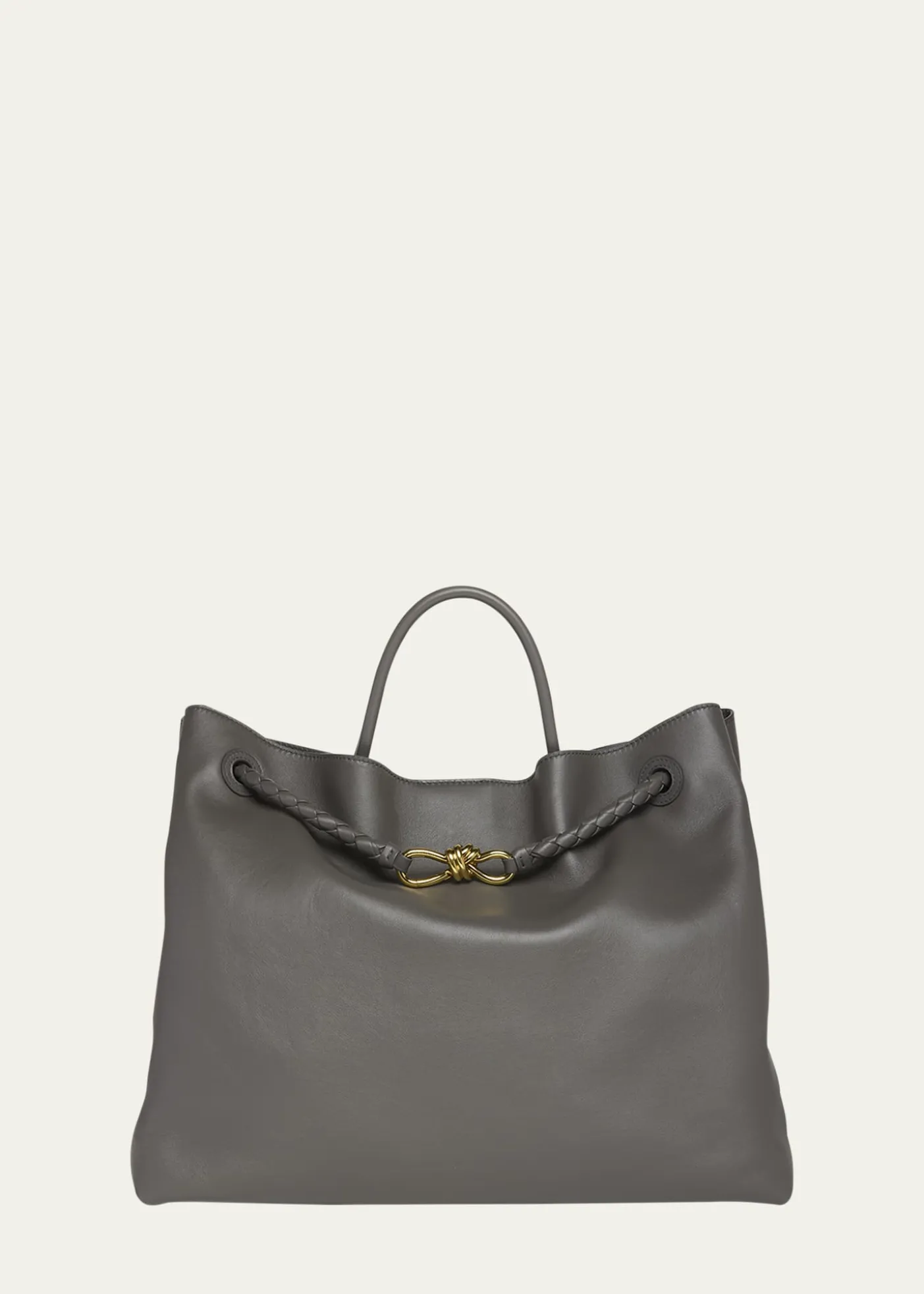 Bottega VenetaLarge Andiamo Leather Top-Handle Bag