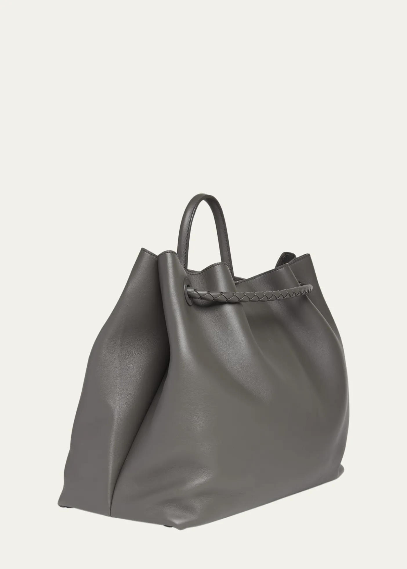 Bottega VenetaLarge Andiamo Leather Top-Handle Bag