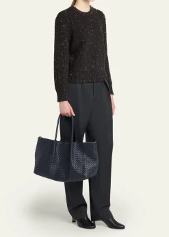 Bottega VenetaLarge Pinacoteca Reversible Leather Tote Bag