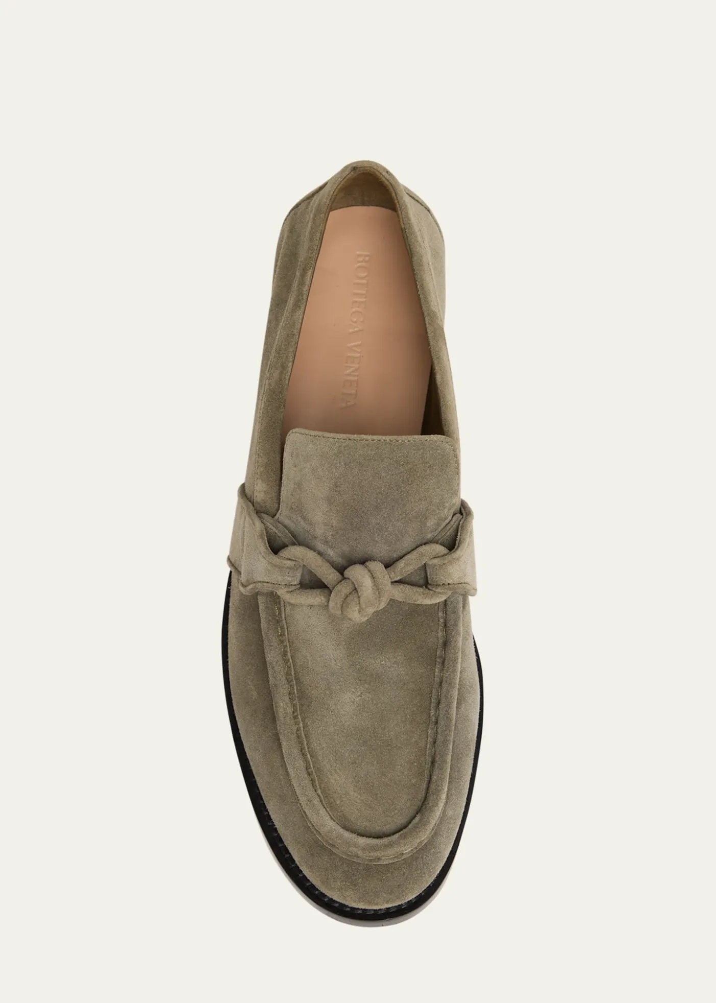 Bottega VenetaMen's Astaire Knot Suede Loafers