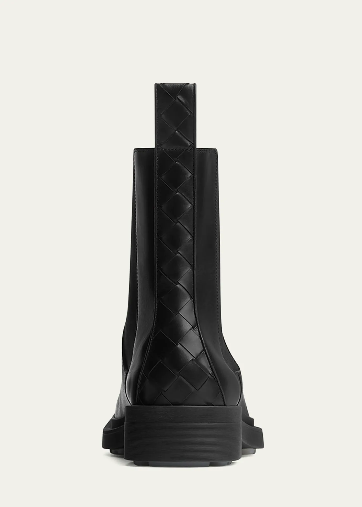Bottega VenetaMen's Ben Smooth & Intrecciato Leather Chelsea Boots