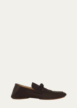 Bottega VenetaMen's Daddy Nubuck Collapsible-Heel Loafers