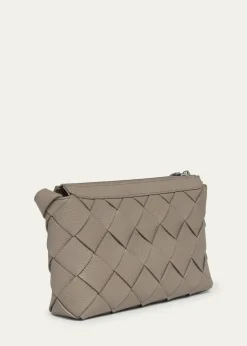Bottega VenetaMen's Diago Zip Intreccio Taurillon Messenger Bag