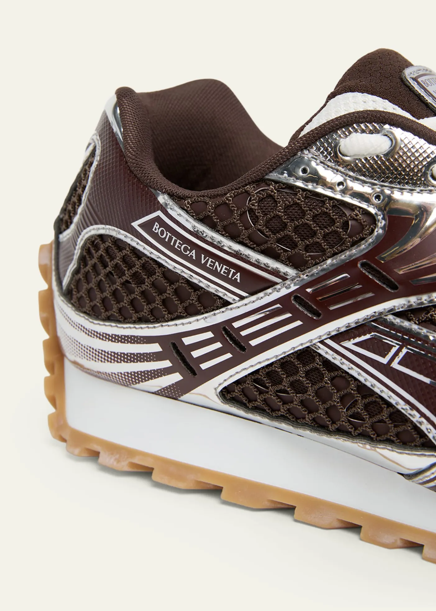 Bottega VenetaMen's Orbit Technical Fishnet Sneakers