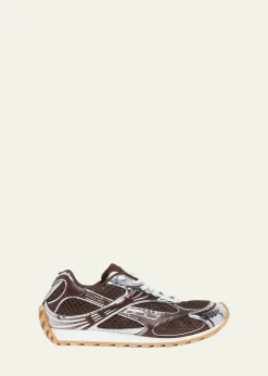 Bottega VenetaMen's Orbit Technical Fishnet Sneakers