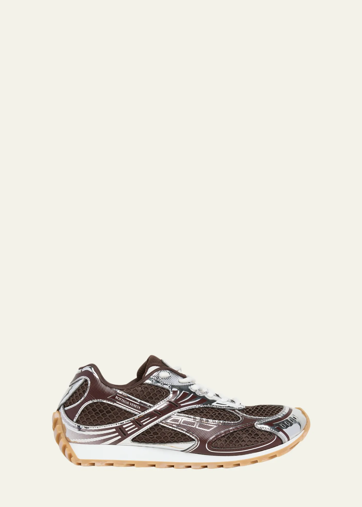 Bottega VenetaMen's Orbit Technical Fishnet Sneakers