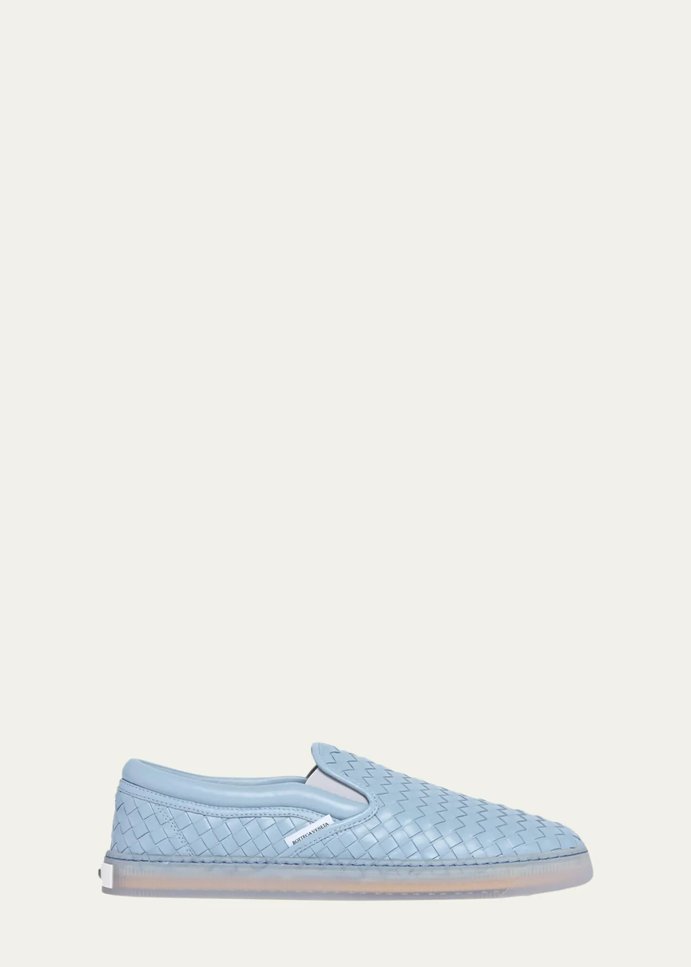 Bottega VenetaMen's Serena Intrecciato Leather Slip-On Sneakers