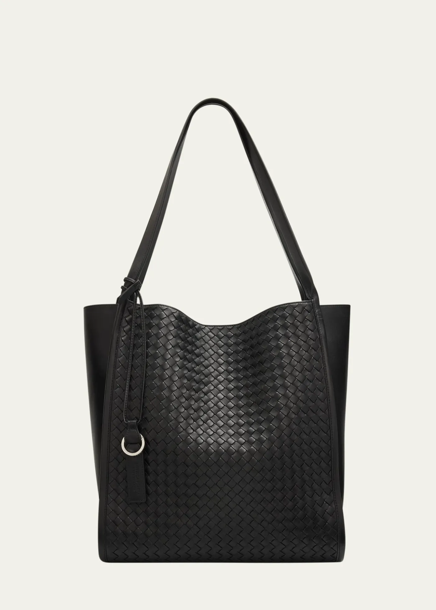Bottega VenetaMen's Small Corriere Tote Bag in Intrecciato Leather