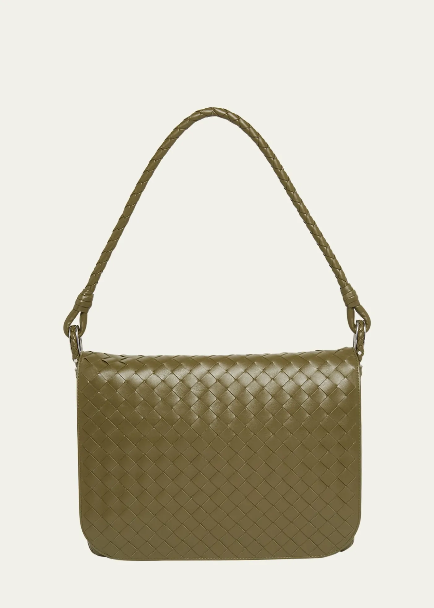 Bottega VenetaMen's Swing Small Intrecciato Leather Crossbody Bag