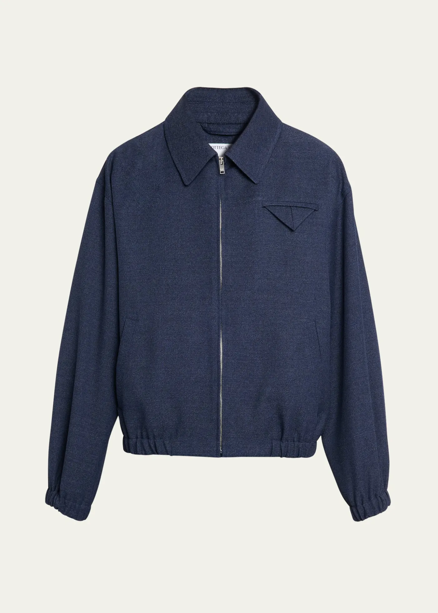 Bottega VenetaMen's Wool Triangle-Pocket Blouson