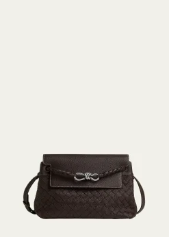 Bottega VenetaSmall Andiamo Intrecciato Leather Messenger Bag