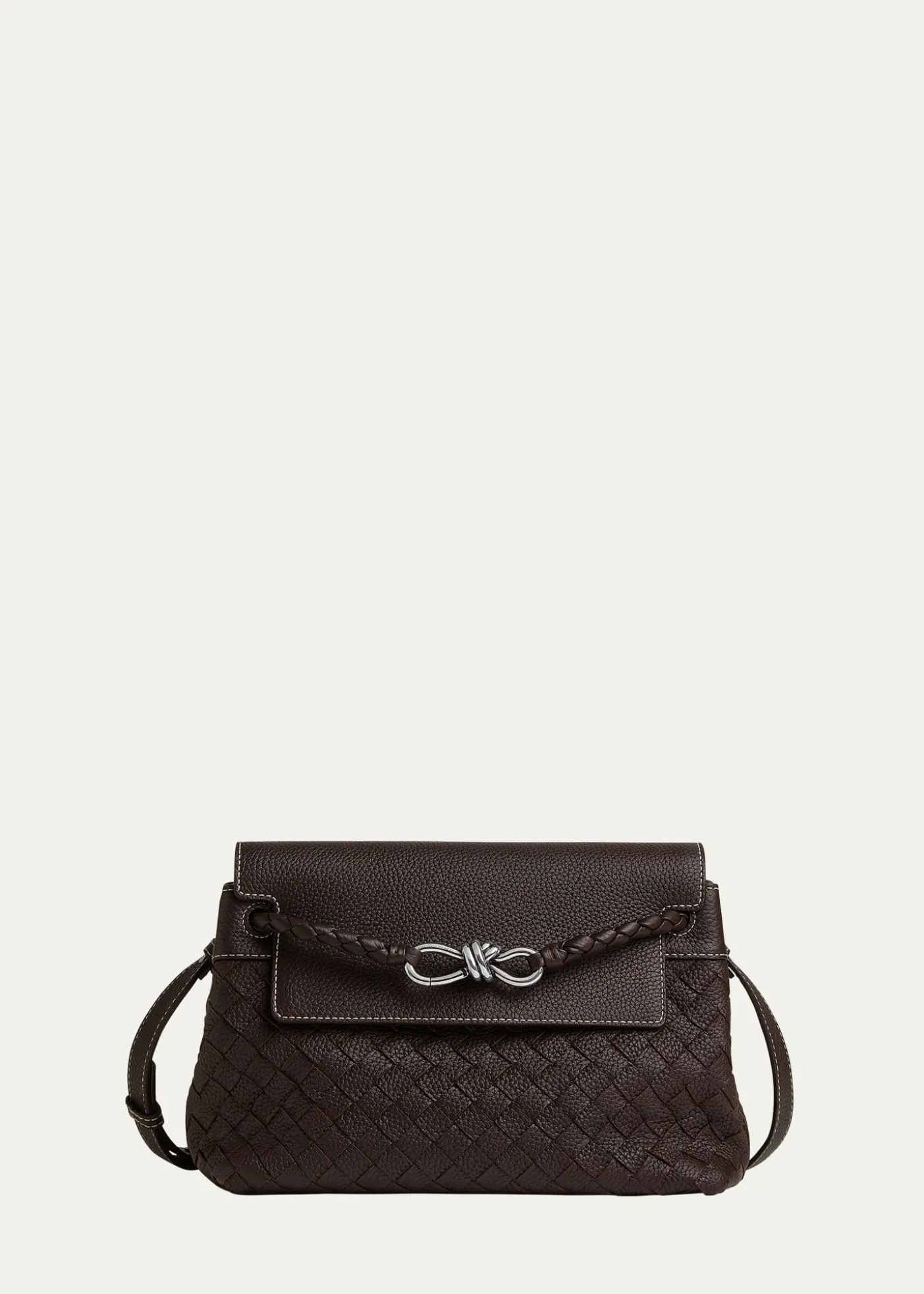 Bottega VenetaSmall Andiamo Intrecciato Leather Messenger Bag