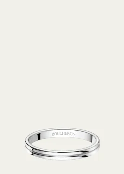 BoucheronGodron Small Platinum Wedding Band