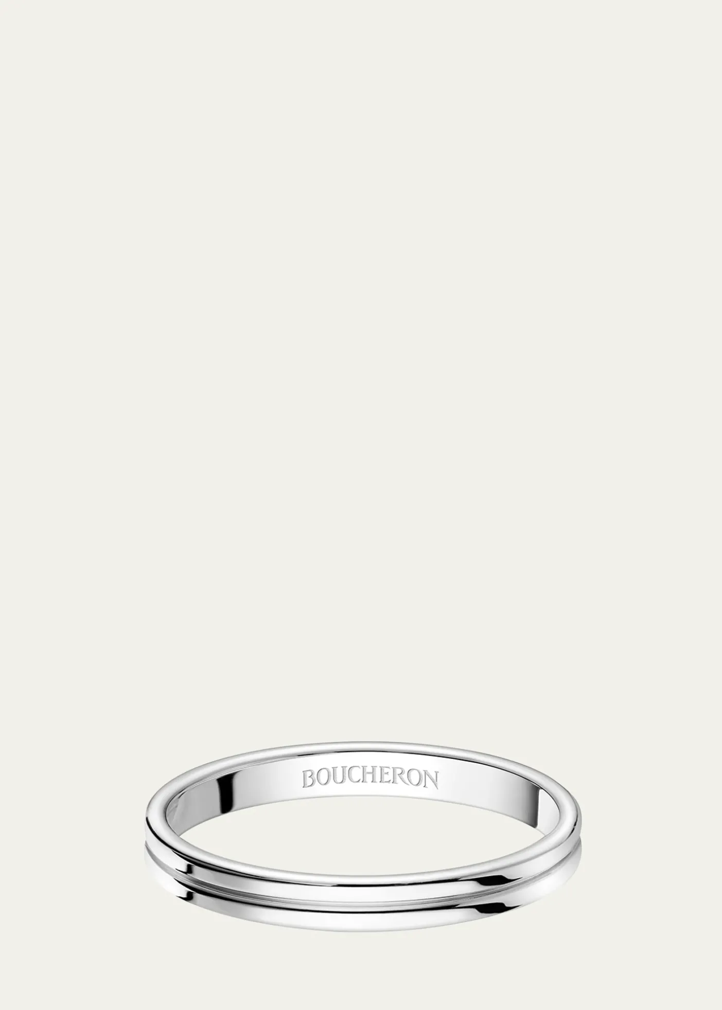 BoucheronGodron Small Platinum Wedding Band