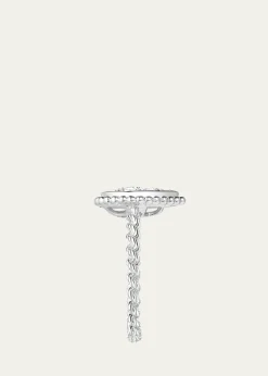Boucheron18K White Gold Serpent Boheme Diamond Ring with S Motif