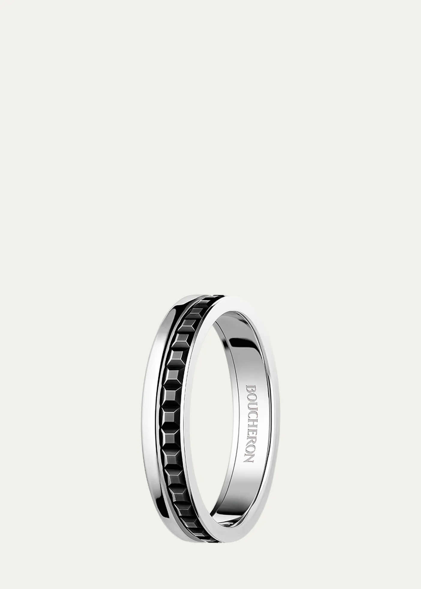 BoucheronQuatre 18K White Gold Follies Band Ring
