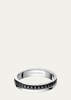 BoucheronQuatre 18K White Gold Follies Band Ring