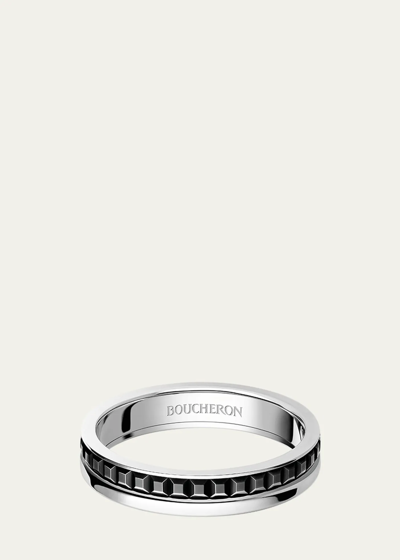 BoucheronQuatre 18K White Gold Follies Band Ring