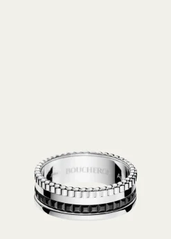 BoucheronQuatre Ring in White Gold with Black PVD