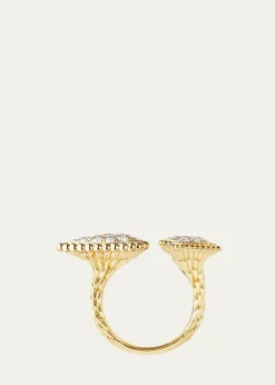 BoucheronYellow Gold Serpent Boheme Diamond 3-Motif Ring
