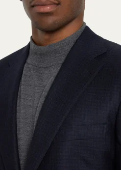 BrioniMen's Brun Wool Micro Check Suit