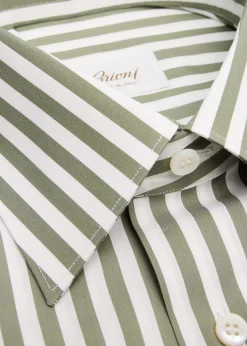 BrioniMen's Cotton Candy Stripe Point Collar Dress Shirt
