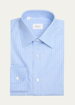 BrioniMen's Cotton Check Dress Shirt