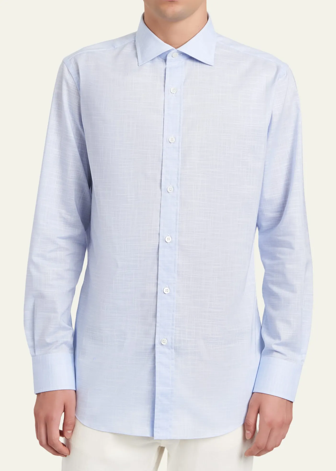 BrioniMen's Cotton Classic-Fit Sport Shirt