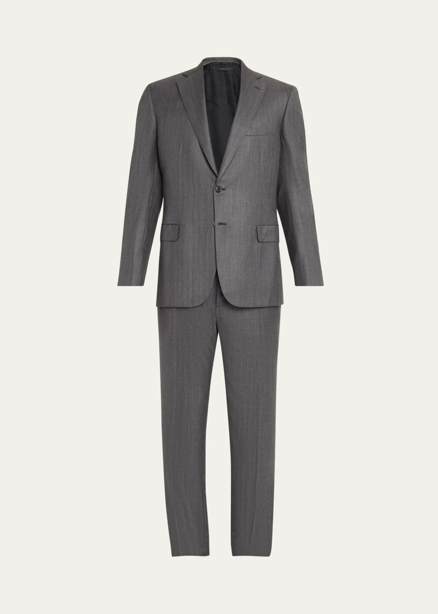 BrioniMen's Tonal Herringbone Wool-Silk Two-Piece Suit