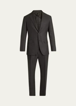 BrioniMen's Wool and Silk Sharkskin Two-Piece Suit