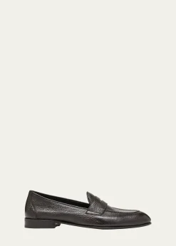 BrioniMen's Appia Deerskin Penny Loafers