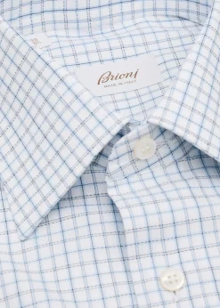 BrioniMen's Cotton Graph Check Dress Shirt