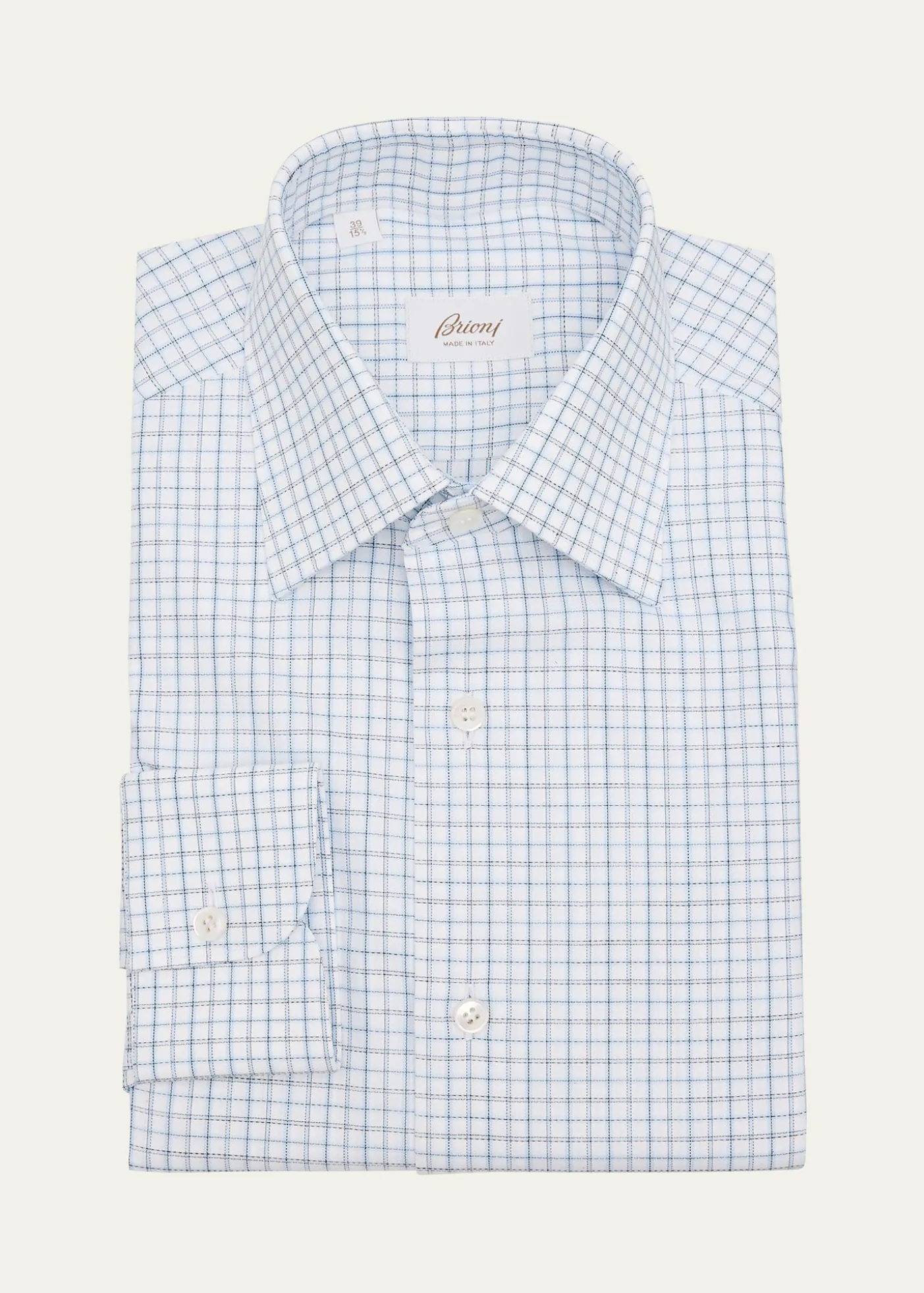 BrioniMen's Cotton Graph Check Dress Shirt