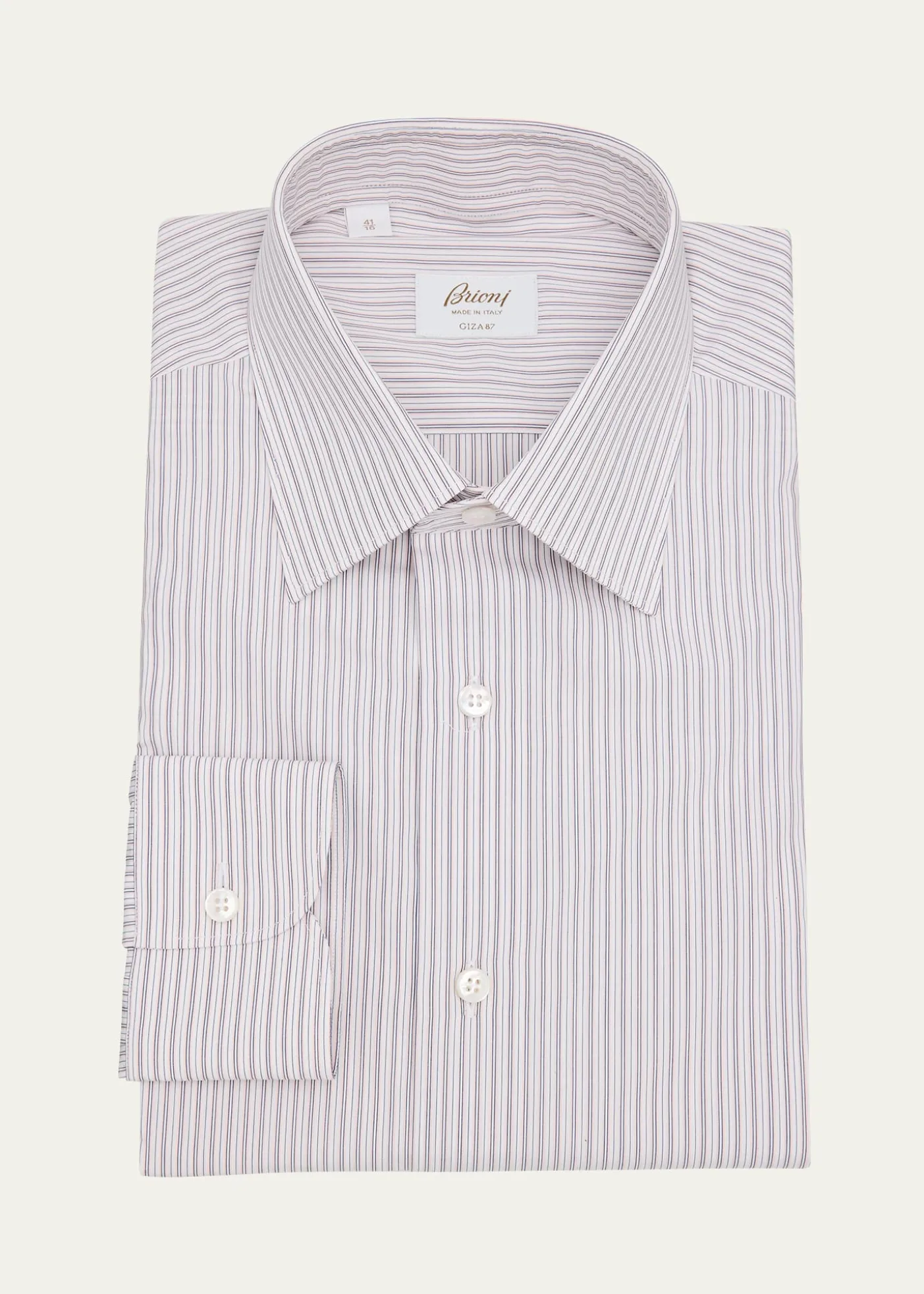 BrioniMen's Giza 87 Cotton Multi-Stripe Dress Shirt