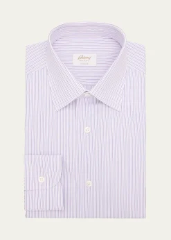 BrioniMen's Giza 45 Cotton Multi-Stripe Dress Shirt