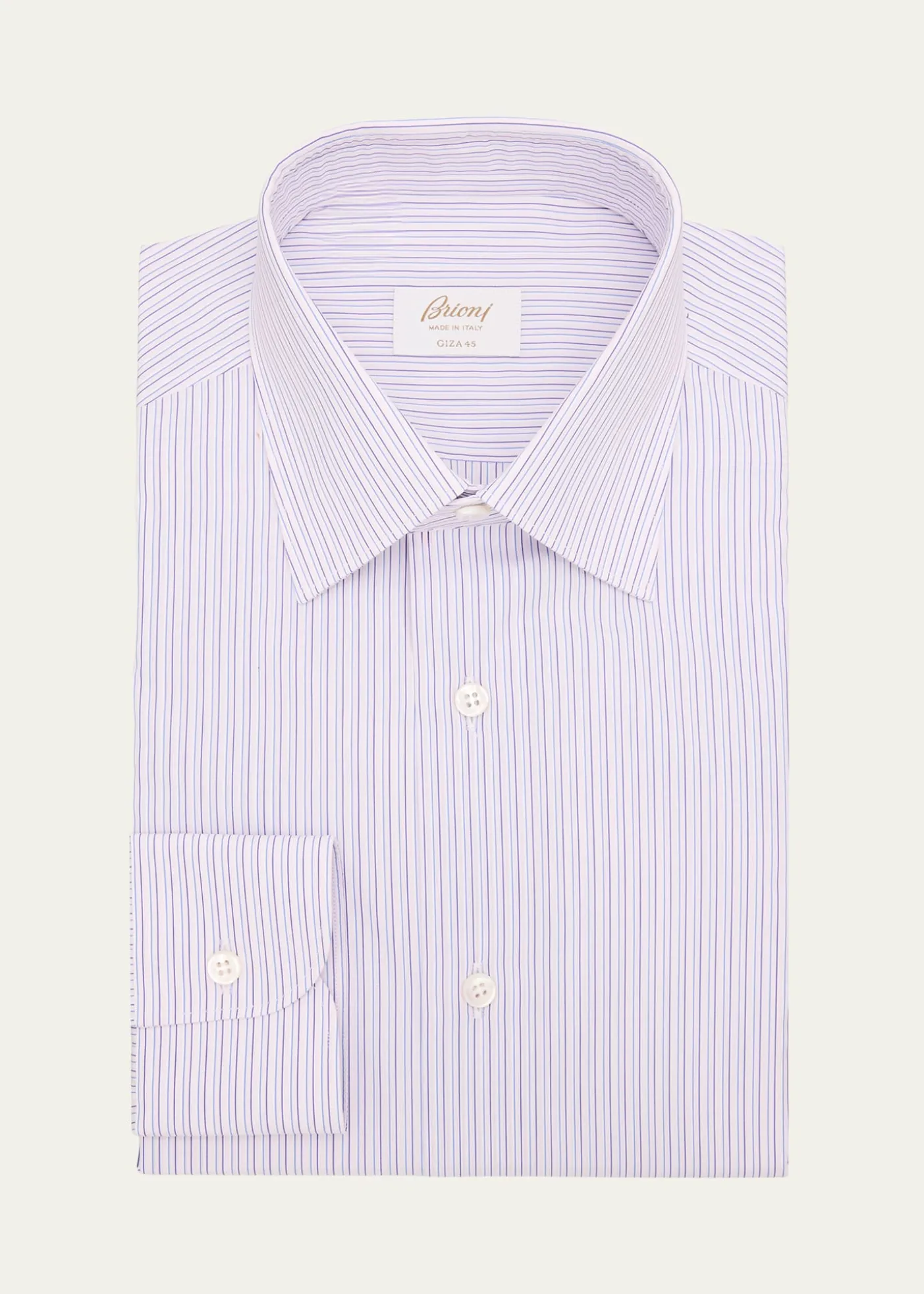 BrioniMen's Giza 45 Cotton Multi-Stripe Dress Shirt